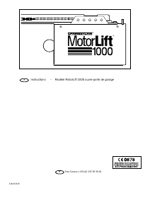 Mode d’emploi Chamberlain MotorLift1000 Ouvre-porte de garage