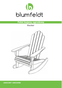 Priručnik Blumfeldt 10031008 Vrtna stolica
