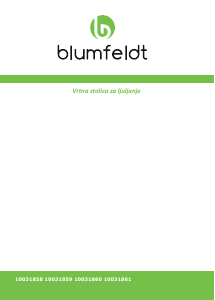 Priručnik Blumfeldt 10031860 Vrtna stolica
