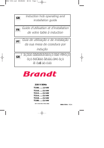 Handleiding Brandt TI210BT1 Kookplaat