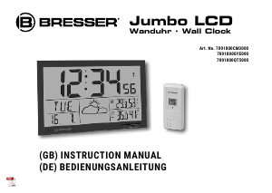 Manual Bresser 7001800GYE000 Jumbo LCD Weather Station
