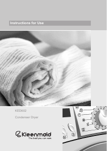 Manual Kleenmaid KED602 Dryer
