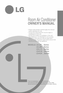 Manual LG LS-L126DHL Air Conditioner