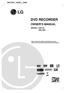 Handleiding LG DR176P1 DVD speler