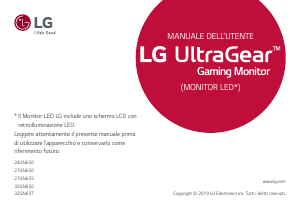 Manuale LG 32GN63T-B UltraGear Monitor LED