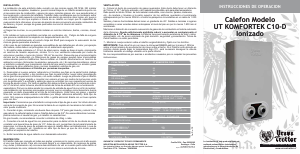 Manual de uso Ursus Trotter C10-D GN Komfortek Calentador de agua