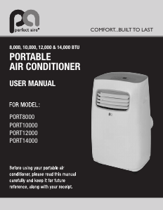 Manual Perfect Aire PORT8000 Air Conditioner