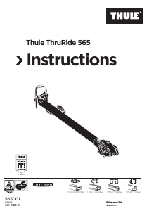 Kullanım kılavuzu Thule ThruRide 565 Bisiklet taşıyıcısı