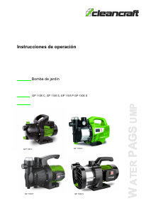 Manual de uso Cleancraft GP 1105 P Bomba de jardín