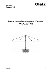 Mode d’emploi Glatz Palazzo M8 Parasol