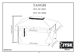 Manuale JYSK Tangri Gazebo