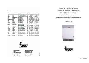 Manual de uso Teka DW6 55 FI Lavavajillas
