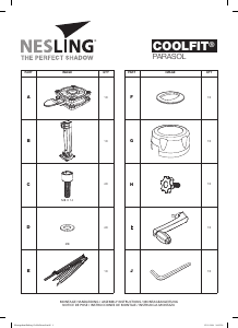 Manual de uso Nesling Coolfit Sombrilla