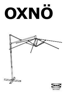 Priročnik IKEA OXNO Vrtni senčnik