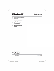 Bruksanvisning Einhell GE-GP 9041 E Trädgårdspump