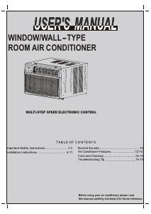 Manual Crosley CAME28A2 Air Conditioner