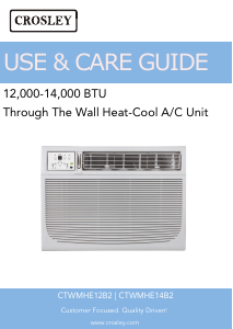 Manual Crosley CTWMHE14B2 Air Conditioner