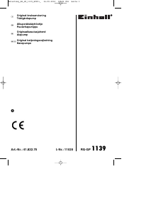 Kasutusjuhend Einhell RG-GP 1139 Aiapump