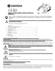 Manual Gardena 3000/3 Jet Pompă de grădină