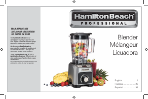 Mode d’emploi Hamilton Beach 58850 Blender