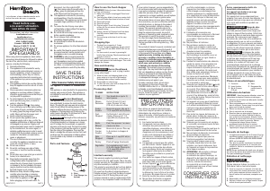 Manual de uso Hamilton Beach 72740 Picador