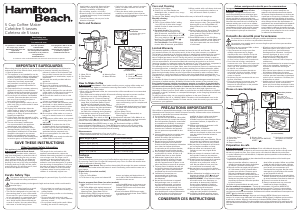 Manual Hamilton Beach 46111 Coffee Machine