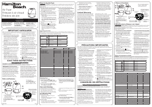 Handleiding Hamilton Beach 35065 Friteuse