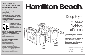 Mode d’emploi Hamilton Beach 35210 Friteuse