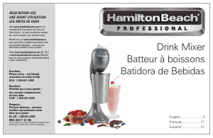 Manual Hamilton Beach 65120 Drink Mixer