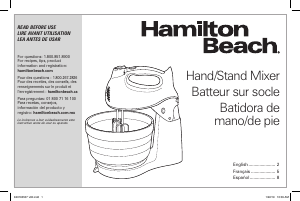 Manual de uso Hamilton Beach 64693 Batidora de varillas