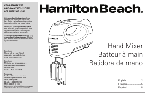 Mode d’emploi Hamilton Beach 62649 Batteur à main