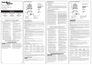 Handleiding Hamilton Beach 37538 Rijstkoker