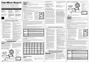 Handleiding Hamilton Beach 37561 Rijstkoker