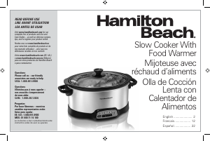 Manual de uso Hamilton Beach 33443 Slow cooker