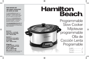 Handleiding Hamilton Beach 33660 Slowcooker