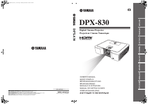 Handleiding Yamaha DPX-830 Beamer