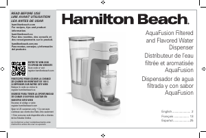 Manual Hamilton Beach 87320 Water Dispenser