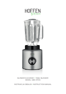 Handleiding Hoffen GBE-0701A Blender