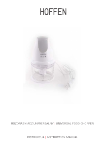 Instrukcja Hoffen MC-0037G Rozdrabniacz kuchenny