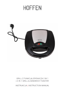 Manual Hoffen SM-7355-17TG Contact Grill