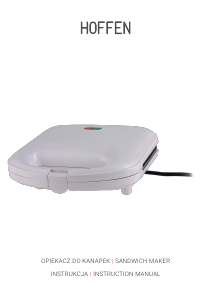 Instrukcja Hoffen SM-0419LG Kontakt grill