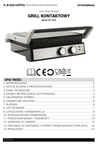 Handleiding Hoffen AK-7922 Contactgrill