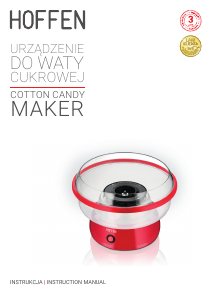 Manual Hoffen CCM-2216 Cotton Candy Machine