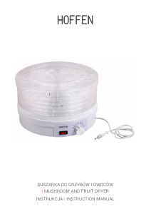 Manual Hoffen FD-8312-18 Food Dehydrator