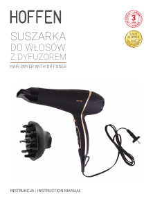 Handleiding Hoffen HD-2218 Haardroger