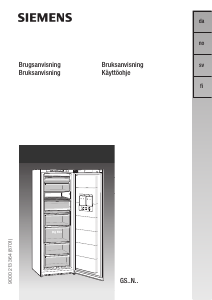 Bruksanvisning Siemens GS32NV01 Fryser