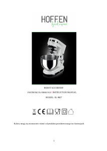 Instrukcja Hoffen SL-9827 Mikser