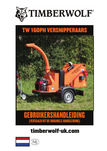 Handleiding Timberwolf TW 160PH Hakselaar