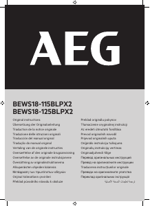 Manual AEG BEWS18-125BLPX20 Polizor unghiular