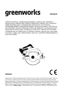 Manual Greenworks GD24CS Ferăstrău circular